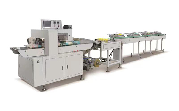 Automatic paper cup connecting packaging machine
